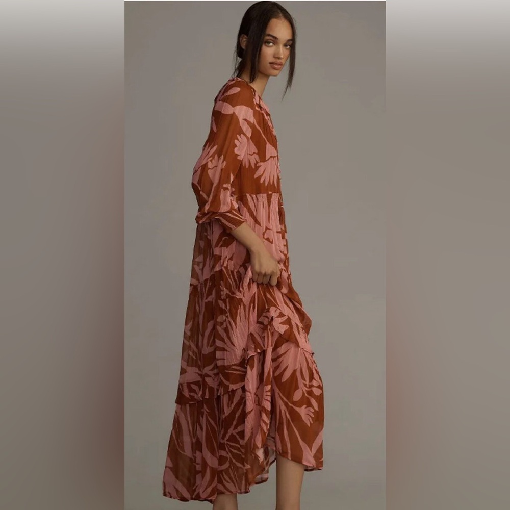Anthropologie Marais maxi dress with Dolman Sleeves